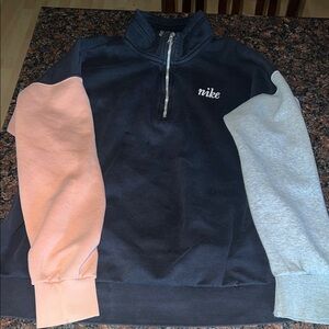 Nike Tri-Color Quarter-Zip Sweatshirt